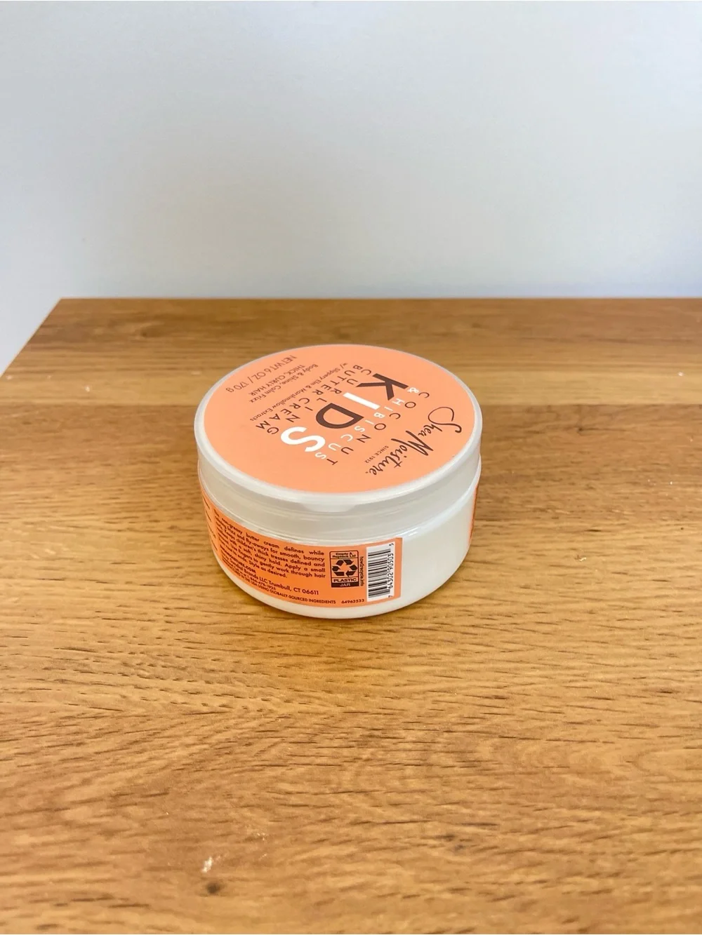 Shea Moisture Kids Curling Coconut Butter Cream - Peach Colored Jar